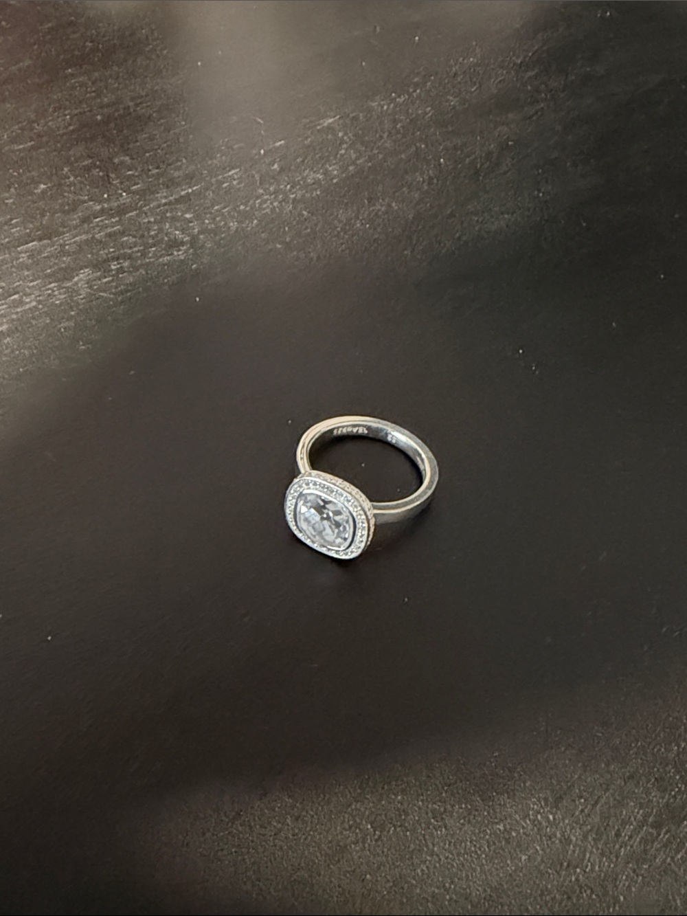 Thomas Sabo Sterling Silver Oval Halo Ring - Silver & White